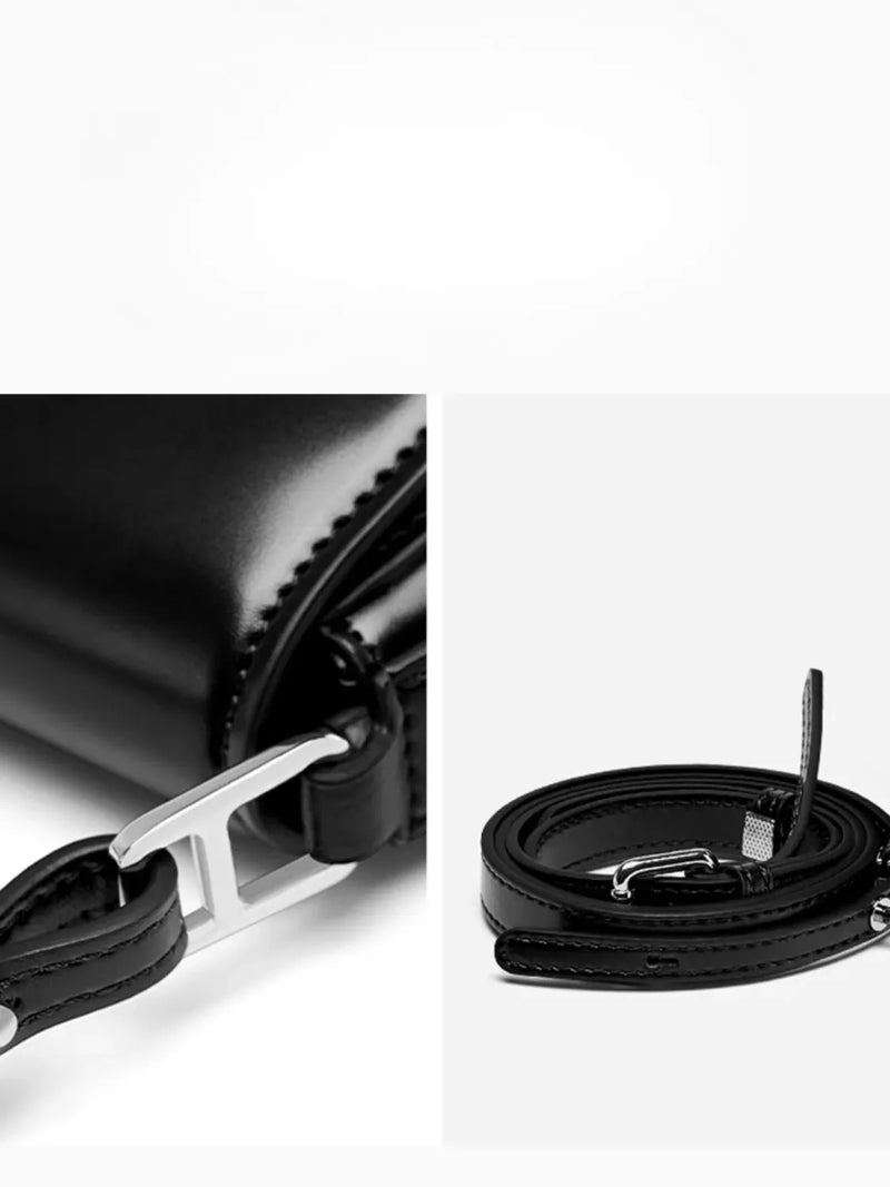 Bolsa Feminina Baguete Tiracolo em Couro PU com Alça Ajustável - Briana