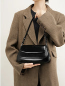 Bolsa Feminina Baguete Tiracolo em Couro PU com Alça Ajustável - Briana