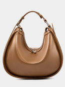 Bolsa Feminina de Ombro Meia Lua em Couro com Alça Ajustável - Luna