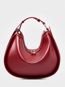 Bolsa Feminina de Ombro Meia Lua em Couro com Alça Ajustável - Luna