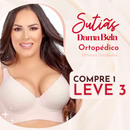 Sutiãs Ortopédico Femenza com Efeito Modelador / O Número 1 em Conforto e Firmeza! (COMPRE 1 LEVE 3)