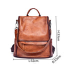 Mochila de Couro Feminina Retrô