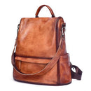 Mochila de Couro Feminina Retrô