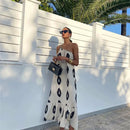 Vestido Casual de Linho com Ombro Revelado