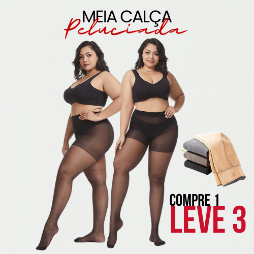 Meia-Calça Peluciada com Lã Importada (COMPRE 1 LEVE 3)